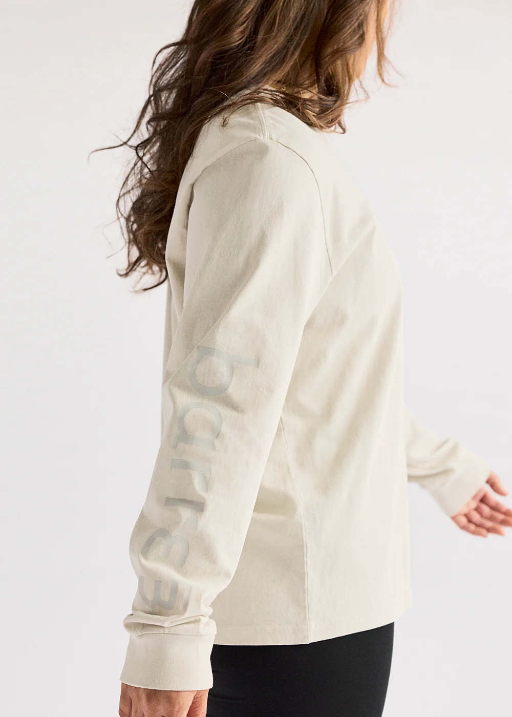 b3 Heavyweight Long Sleeve Tee - Washed Bone - Image 3