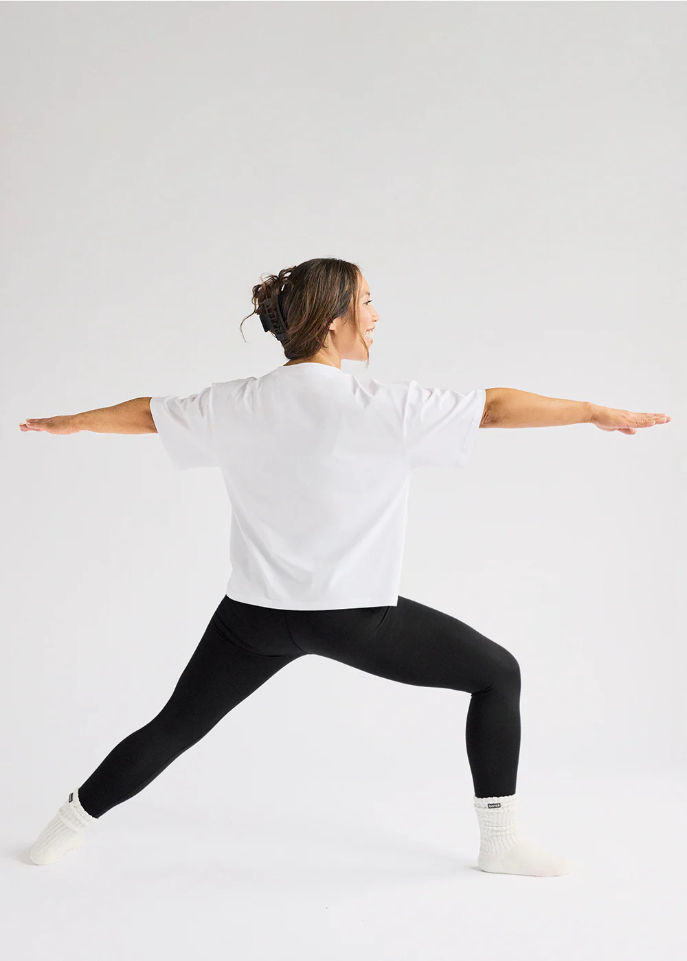 b3 Women's Oversized Tee - White/Clay - Image 5