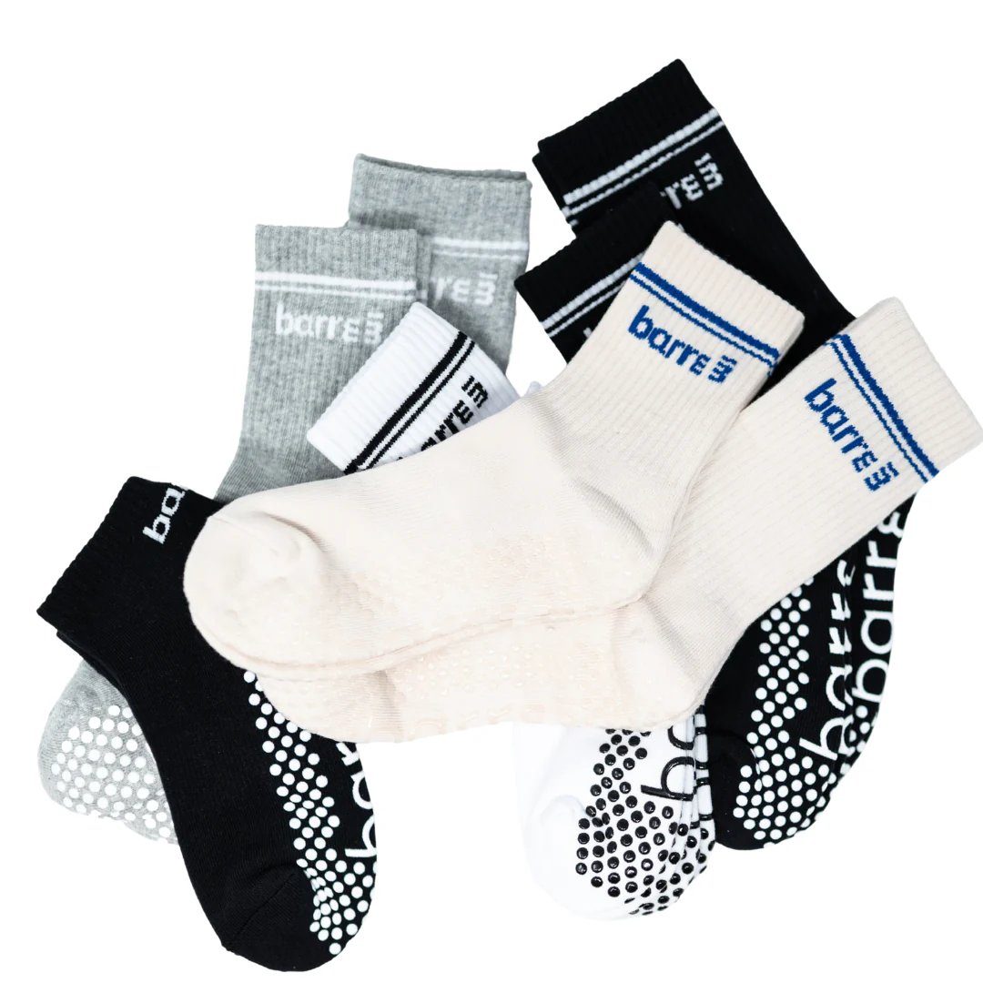 barre3 Crew Grip Socks - Image 4